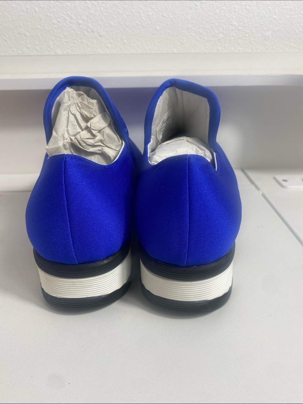 iRi NYC WES I Blue Low Top Neoprene Sneaker NWOB Sz 6.5 US - Picture 7 of 16